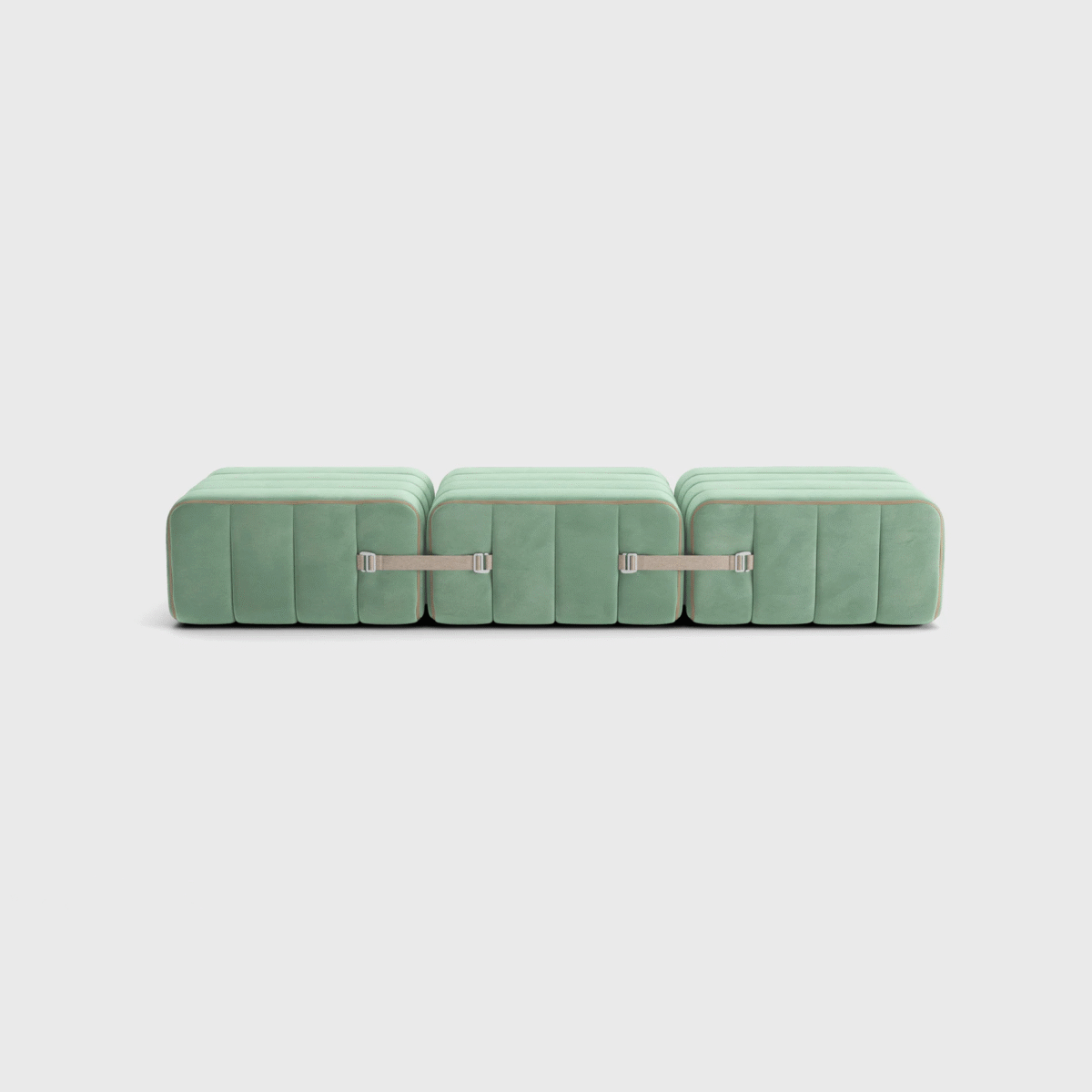 Curt 3-Module Modular Seating — “Barcelona” Velvet Fabric Trio - Image 5