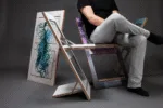 Fläpps Folding Chair — White Birch Wood & Metal Design - Image 4