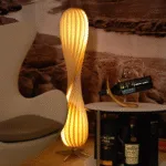 Modern Twist Floor Lamp — Sculptural Spiral LED Accent Light - Image 8