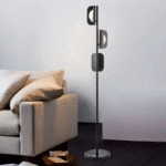 Ronelra Floor Lamp — Triple-Disc Acrylic & Marble LED Statement Piece
