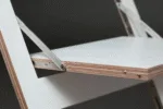 Fläpps Folding Chair — White Birch Wood & Metal Design - Image 5