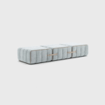 Curt 3-Module Modular Seating — “Barcelona” Velvet Fabric Trio - Image 2