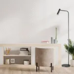 Mairis Floor Lamp — Slim Curved LED Task Light in Steel & Aluminum - Image 5