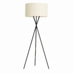 Leora Floor Lamp — Slim Iron Frame with Fabric Shade - Image 13