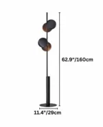Evolis Floor Lamp — Sculptural Iron Frame with Offset Circular Shades - Image 7