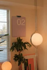 Zuru Floor‑to‑Ceiling Lamp — Sculptural Acrylic Orb & Metal Rod Design - Image 17