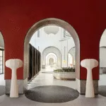 Himins Floor Lamp — Sculptural Tripod LED in Silk Fabric - Image 8