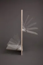 Fläpps Folding Chair — White Birch Wood & Metal Design - Image 6