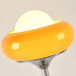 Crostata Floor Lamp — Vintage Mid-Century Glass & Metal Design - Image 7