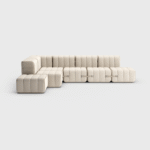 Curt Set 12 Modular Sofa — “Sera” Wool Weave Sectional (12-Module) - Image 3