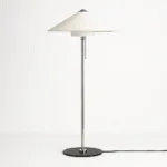 Oriel Floor Lamp — Slim Metal Frame with Wide Conical Shade - Image 3