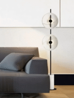 Quovex Floor Lamp — Sculptural Marble & Resin LED Statement Piece - Image 4