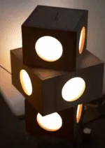 Akwida Floor Lamp — Sculptural Cherry Wood & LED Lighting - Image 6