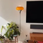 Crostata Floor Lamp — Vintage Mid-Century Glass & Metal Design - Image 8