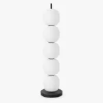 Beaded Floor Lamp — Hand‑Blown Glass Bead Shades with Marble Base - Image 3