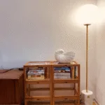 Galix Floor Lamp — Sleek Iron Frame with Ambient Fabric Shade - Image 9