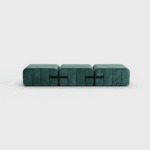 Curt 3-Module Modular Seating — “Barcelona” Velvet Fabric Trio - Image 10