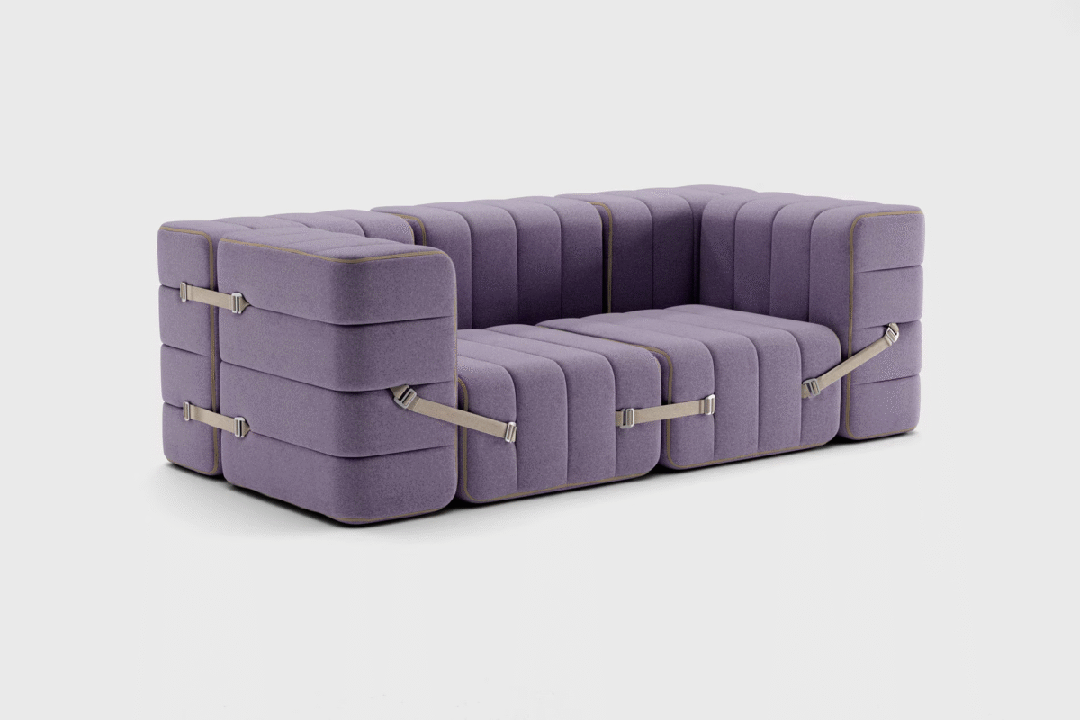 Curt Set 7 Modular Sofa — “Dama” Recycled Wool Blend Upholstery - Image 2
