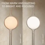 Zuru Floor‑to‑Ceiling Lamp — Sculptural Acrylic Orb & Metal Rod Design - Image 6