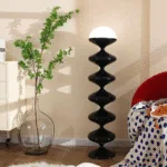 Twirl Floor Lamp — Sculptural Zigzag LED in Sleek Metal Finish - Image 6