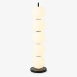 Beaded Floor Lamp — Hand‑Blown Glass Bead Shades with Marble Base - Image 8