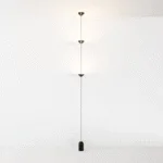 Keilana Floor‑to‑Ceiling Lamp — Conical Shades with Marble Counterweight - Image 19