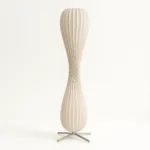 Modern Twist Floor Lamp — Sculptural Spiral LED Accent Light - Image 3