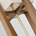 Zenic Floor Lamp — Organic Wood Frame with Fabric Shade - Image 11