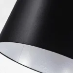 Gamela Floor Lamp — Sleek Cantilever LED with Black Fabric Shade - Image 8