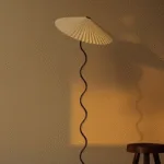 Squiggle Floor Lamp — Playful Wavy Stem with Empire Shade - Image 6