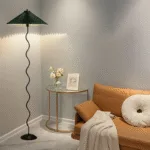 Squiggle Floor Lamp — Playful Wavy Stem with Empire Shade - Image 5