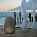 Candice Outdoor Floor Lamp — Hand-Woven Rattan Lantern with Ambient LED Glow - Image 6