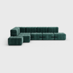 Curt Set 12 Modular Sectional — “Barcelona” Velvet Comfort - Image 5