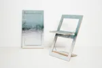 Fläpps Folding Chair — “Snowdreamer” Birch Plywood Design Print