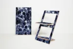 Fläpps Folding Chair — “Bubbles Indigo” Birch Plywood Art Print